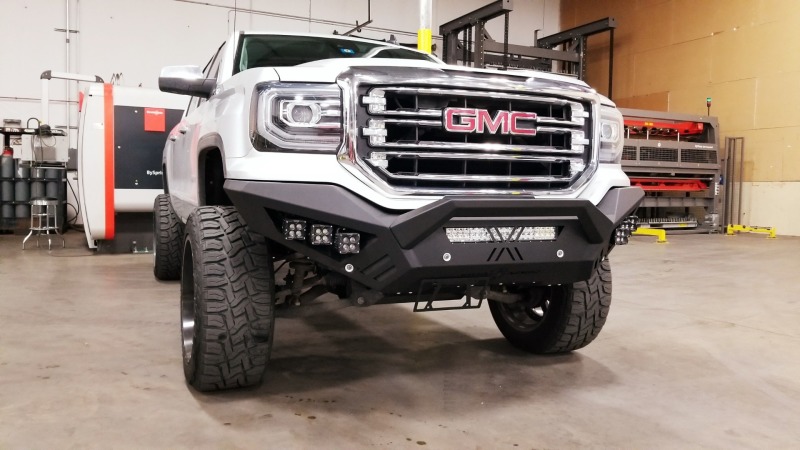 GMC 1500 Front Bumper - Road Armor - SPARTAN - Tex Blk - `16-`18